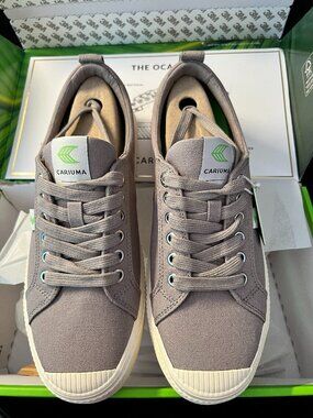 Cariuma OCA Low Mystic Grey Canvas NIB M 8.5 W 10